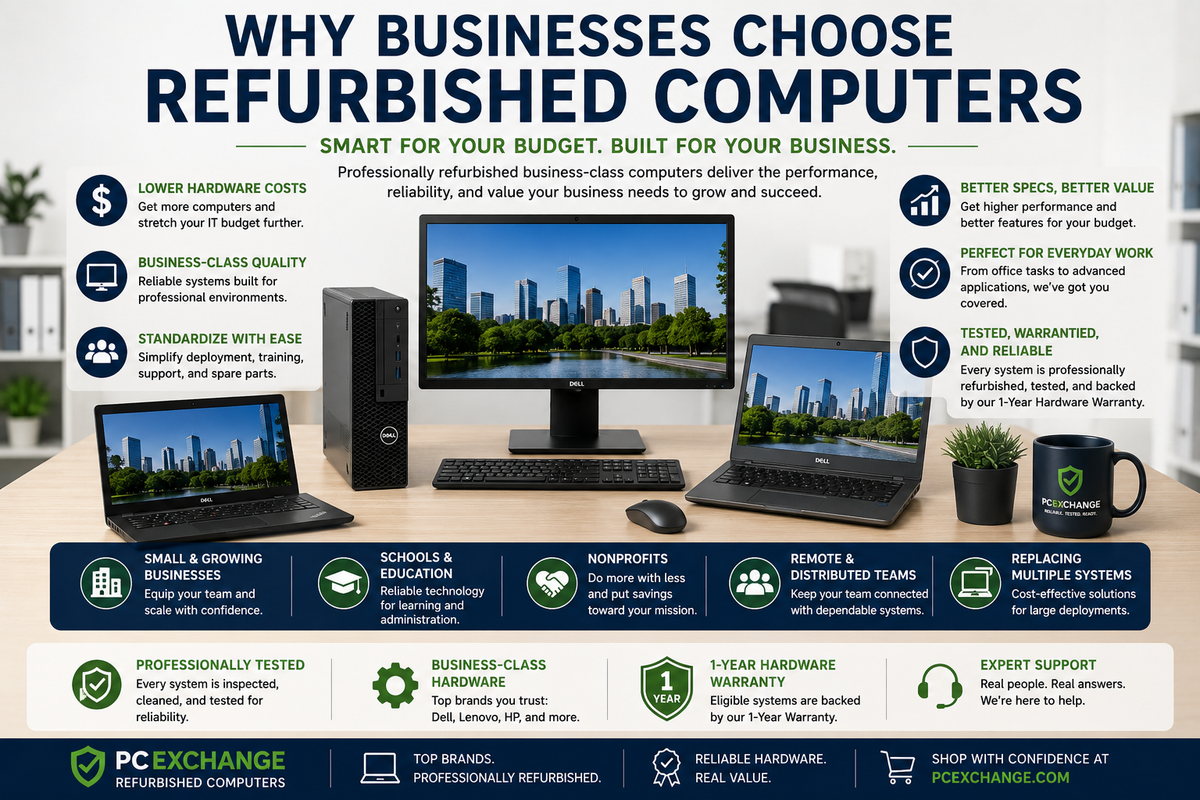 Why Businesses Choose Refurbished Computers