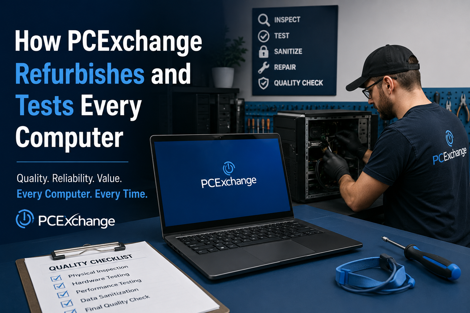 How PCExchange Refurbishes and Tests Every Computer